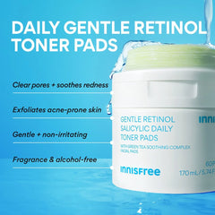 Daily Gentle Retinol Salicylic Toner Pads
